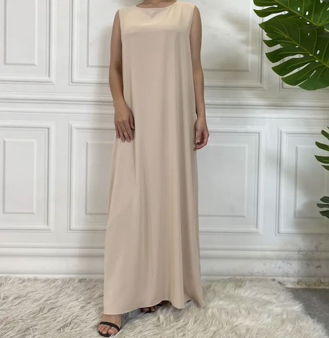 cream slip dress – luuladesign
