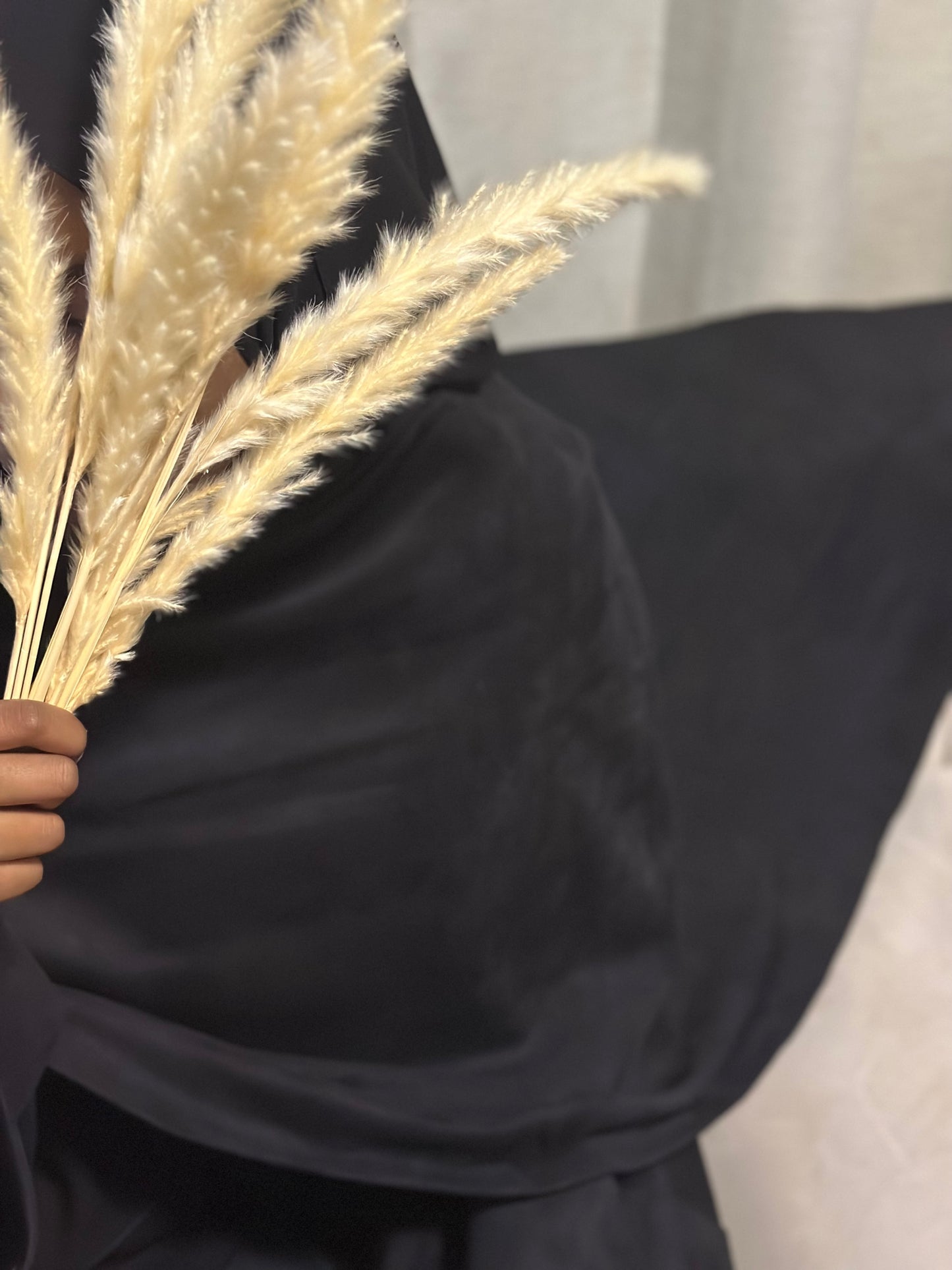 black suede cloak abaya