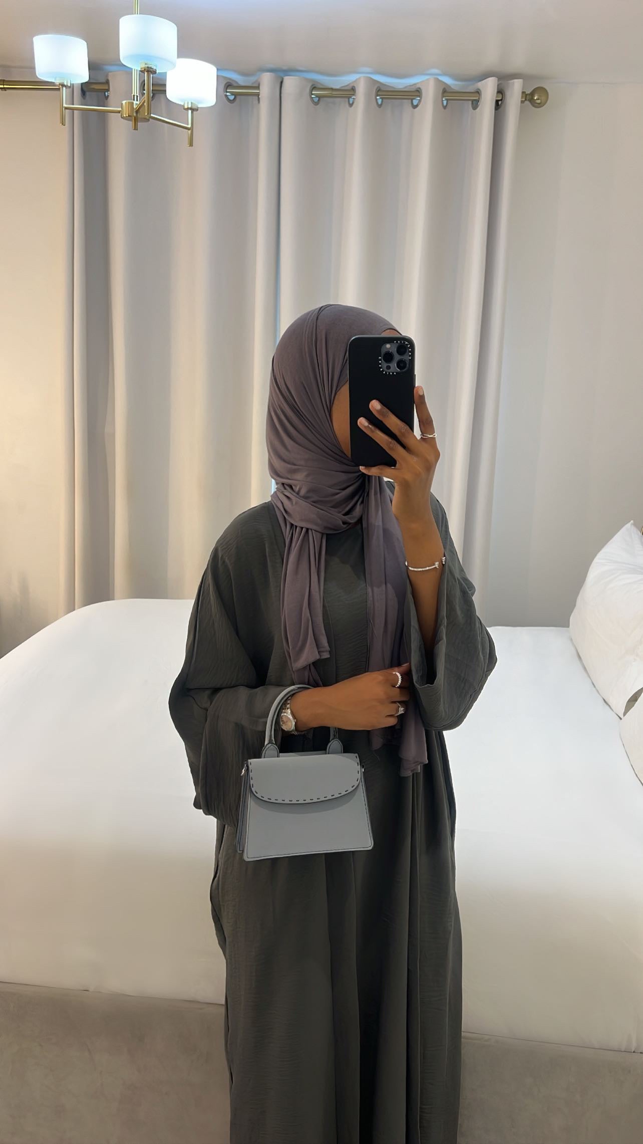 grey nuura abaya